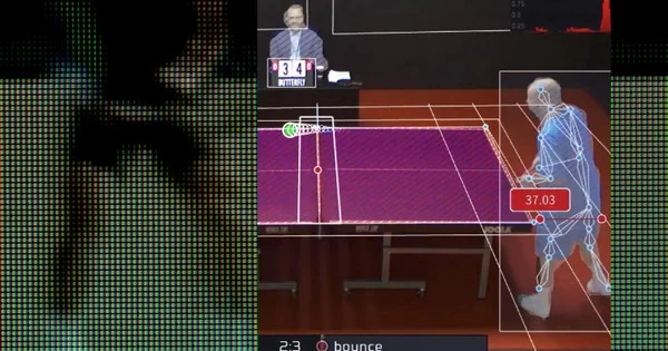 How can you see the value of the rate of change in table tennis when top competitors fail?