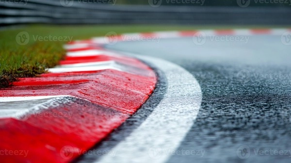 What makes racing wet track conditions unpredictable?