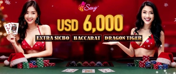 Are you ready to win $6,000 in cash prizes by playing Sexy Baccarat?